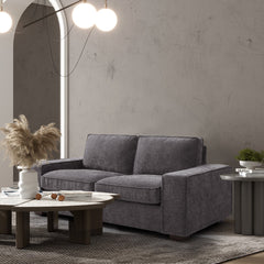 Modern Sofa Couch with Solid Wood Frame for Living Room Furniture Removable Back Cushion and Seat Cushion(Beige),71.25" Wide 2 Seater Sofa for Living Room