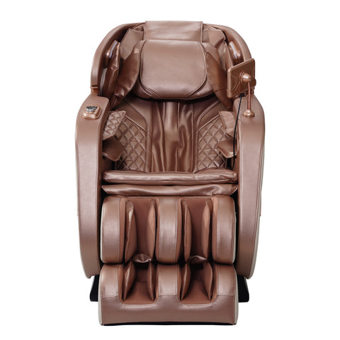 4D SL Track Zero Gravity Massage Chair Recliner with Calf and Foot Rollers, AI Voice Control, LCD Screen, Quick Access Buttons (Black)