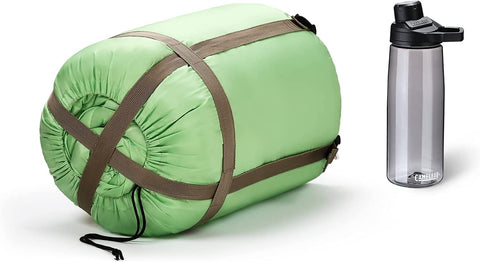 Sleeping Bags for Adults Teens Kids with Compression Sack Portable and Lightweight for 3-4 Season Camping, Hiking,Waterproof, Backpacking and Outdoors（Grass green）