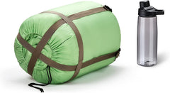 Sleeping Bags for Adults Teens Kids with Compression Sack Portable and Lightweight for 3-4 Season Camping, Hiking,Waterproof, Backpacking and Outdoors（Grass green）