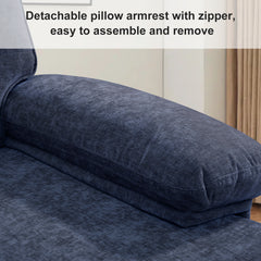 Modern Linen Fabric L-Shaped Couch 4-Seat Sofa Sectional,82.7'' Upholstered Sofa,Convertible Sectional Sofa Couch with Chaise