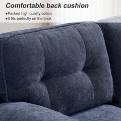 Modern Linen Fabric L-Shaped Couch 4-Seat Sofa Sectional,82.7'' Upholstered Sofa,Convertible Sectional Sofa Couch with Chaise