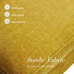 Modern Linen Fabric L-Shaped Couch 4-Seat Sofa Sectional,82.7'' Upholstered Sofa,Convertible Sectional Sofa Couch with Chaise