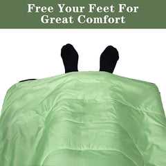 Sleeping Bags for Adults Teens Kids with Compression Sack Portable and Lightweight for 3-4 Season Camping, Hiking,Waterproof, Backpacking and Outdoors（Grass green）