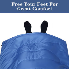 Sleeping Bags for Adults Teens Kids with Compression Sack Portable and Lightweight for 3-4 Season Camping, Hiking,Waterproof, Backpacking and Outdoors（Dark blue）