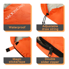 FAIRYLAND Sleeping Bags for Adults Teens Kids with Compression Sack Portable and Lightweight for 3-4 Season Camping, Hiking,Waterproof, Backpacking and Outdoors（Orange）
