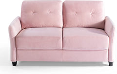 Ricardo Sofa Couch / Tufted Cushions / Easy, Tool-Free Assembly, Dark Grey