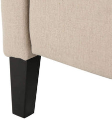 Westeros Traditional Wingback Fabric Recliner Chair (Wheat)