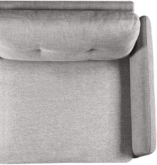 Ricardo Sofa Couch / Tufted Cushions / Easy, Tool-Free Assembly, Dark Grey
