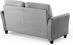 Ricardo Sofa Couch / Tufted Cushions / Easy, Tool-Free Assembly, Dark Grey