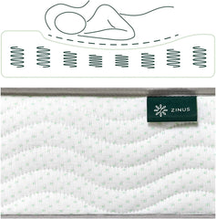 6 Inch Foam and Spring Mattress / CertiPUR-US Certified Foams / Mattress-in-a-Box, Narrow Twin, off white