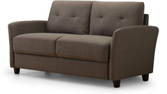 Ricardo Sofa Couch / Tufted Cushions / Easy, Tool-Free Assembly, Dark Grey