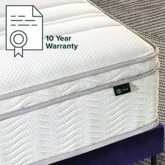 6 Inch Foam and Spring Mattress / CertiPUR-US Certified Foams / Mattress-in-a-Box, Narrow Twin, off white