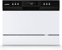 Countertop Dishwasher, Portable Dishwasher with 6 Place Settings, Compact Dishwasher with 8 Washing Programs, Speed, Baby-Care, ECO&