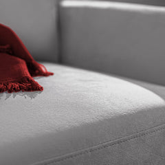 Ricardo Sofa Couch / Tufted Cushions / Easy, Tool-Free Assembly, Dark Grey