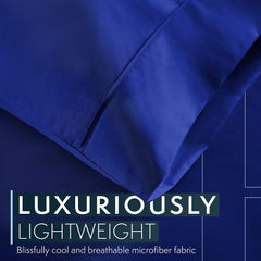 MERITLIFE King Size Sheets Set - Bedding Sheets & Pillowcases w/ 16 inch Deep Pockets - Fade Resistant & Machine Washable - 4 Piece 1800