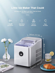 Machine for Countertop, Make 28 lbs ice in 24 hrs, Ice Cube Ready in 5 Mins, Portable Ice Cube Makers with Ice Scoop and Basket fo