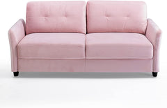 Ricardo Sofa Couch / Tufted Cushions / Easy, Tool-Free Assembly, Dark Grey