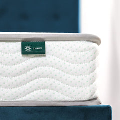 6 Inch Foam and Spring Mattress / CertiPUR-US Certified Foams / Mattress-in-a-Box, Narrow Twin, off white