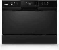 Countertop Dishwasher, Portable Dishwasher with 6 Place Settings, Compact Dishwasher with 8 Washing Programs, Speed, Baby-Care, ECO&