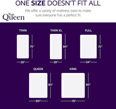 NapQueen Ventilated Bamboo Charcoal Memory Foam Mattress in a Box - CertiPUR-Certified Foams – Energy Stabilizer Medium Feel Mattress (Queen