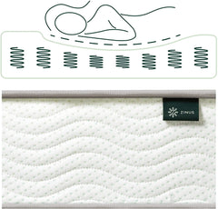 6 Inch Foam and Spring Mattress / CertiPUR-US Certified Foams / Mattress-in-a-Box, Narrow Twin, off white