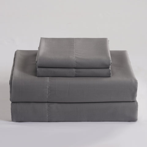 MERITLIFE Premium 100% Organic Eucalyptus Lyocell Tencel 4-Piece Bedding Sheet Set,600 Thread Count Silky Soft and Naturally Pure Fabric, Smooth Cooling Sheets,Queen, White