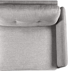 Ricardo Sofa Couch / Tufted Cushions / Easy, Tool-Free Assembly, Dark Grey