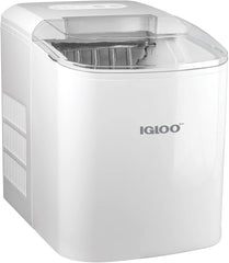 Igloo ICEB26AQ Automatic Portable Electric Countertop Ice Maker Machine, 26 Pounds in 24 Hours, 9 Ice Cubes Ready in 7 Minutes, With Ice Sco