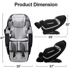 4D Massage Chairs Full Body Recliner, High Technology Zero Gravity Shiatsu SL Track with Stretching Function, Auto Body Detection, Bluetooth Heat Foot Roller,Thai Massage Techniques,Yoga Stretching