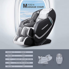 4D Massage Chairs Full Body Recliner, High Technology Zero Gravity Shiatsu SL Track with Stretching Function, Auto Body Detection, Bluetooth Heat Foot Roller,Thai Massage Techniques,Yoga Stretching