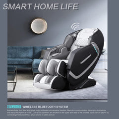 4D Massage Chairs Full Body Recliner, High Technology Zero Gravity Shiatsu SL Track with Stretching Function, Auto Body Detection, Bluetooth Heat Foot Roller,Thai Massage Techniques,Yoga Stretching