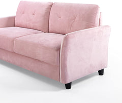 Ricardo Sofa Couch / Tufted Cushions / Easy, Tool-Free Assembly, Dark Grey