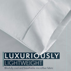 MERITLIFE King Size Sheets Set - Bedding Sheets & Pillowcases w/ 16 inch Deep Pockets - Fade Resistant & Machine Washable - 4 Piece 1800