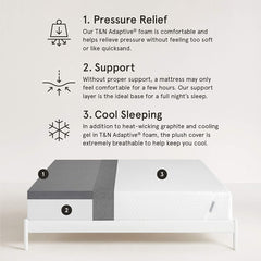 TUFT & NEEDLE - Original Twin Adaptive Foam Mattress, CertiPUR-US, 100-Night Trial