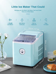Machine for Countertop, Make 28 lbs ice in 24 hrs, Ice Cube Ready in 5 Mins, Portable Ice Cube Makers with Ice Scoop and Basket fo
