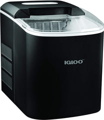 Igloo ICEB26AQ Automatic Portable Electric Countertop Ice Maker Machine, 26 Pounds in 24 Hours, 9 Ice Cubes Ready in 7 Minutes, With Ice Sco