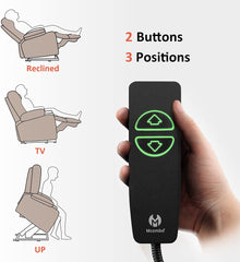 Electric Power Lift Recliner Chair Sofa with Massage and Heat for Elderly, 3 Positions, 2 Side Pockets and Cup Holders, USB Ports, Fa