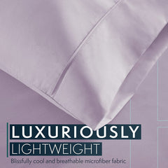 MERITLIFE King Size Sheets Set - Bedding Sheets & Pillowcases w/ 16 inch Deep Pockets - Fade Resistant & Machine Washable - 4 Piece 1800