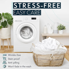 MERITLIFE King Size Sheets Set - Bedding Sheets & Pillowcases w/ 16 inch Deep Pockets - Fade Resistant & Machine Washable - 4 Piece 1800