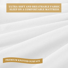 Twin Waterproof Mattress Protector, Breathable Soft Cotton Terry Surface Bed Protector, Noiseless Deep Pocket Fitted Up 8"-21" Mattress Cove