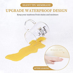 Twin Waterproof Mattress Protector, Breathable Soft Cotton Terry Surface Bed Protector, Noiseless Deep Pocket Fitted Up 8"-21" Mattress Cove