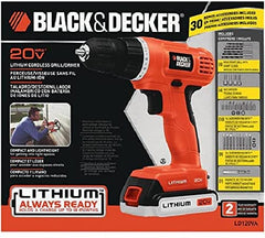 20V MAX* POWERECONNECT Cordless Drill/Driver + 30 pc. Kit (LD120VA)