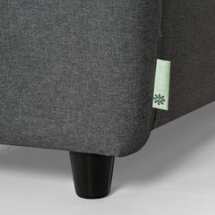 Ricardo Sofa Couch / Tufted Cushions / Easy, Tool-Free Assembly, Dark Grey