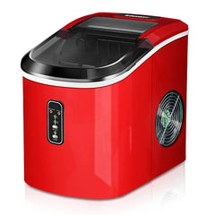 Euhomy Ice Maker Machine Countertop,26 lbs in 24 Hours,9 Cubes Ready in 6 Mins, Electric Ice Maker and Compact Potable Ice Maker with Ice Sc